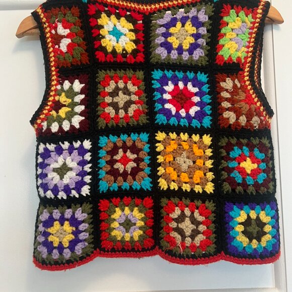 Vintage handmade crochet vest, approximately size Small-Medium women's - Picture 2 of 5